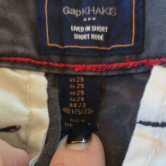 GAP 29 LIVED IN SHORTS GRAY EVERYDAY CASUAL OR WORK PICNIC BARBECUE COMFY COOL - Picture 7 of 8